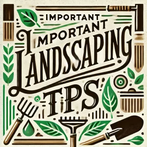 important landscaping tips